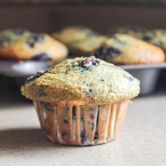 Lemon-Blueberry-Banana Muffins - Recipe photo by Lisa G Cooks