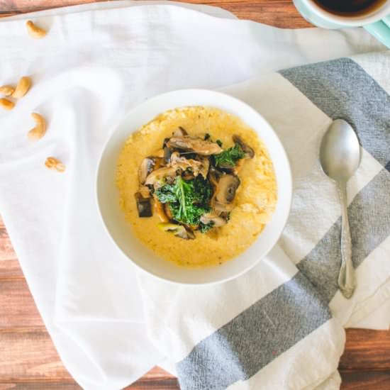 Mixed Mushroom Polenta - Recipe photo by TiffanyBee
