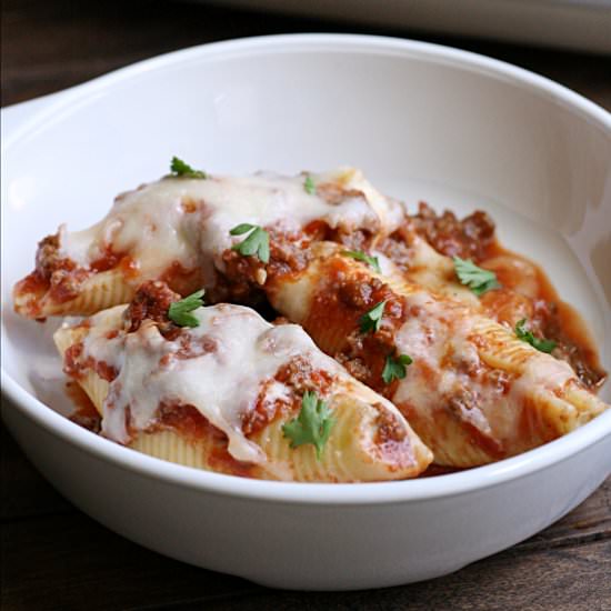 Italian Stuffed Shells - Recipe photo by gracegoodeats