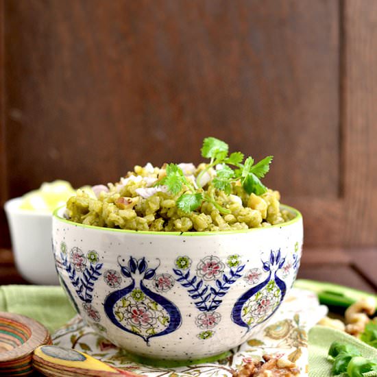 Cilantro Brown Rice - Recipe photo by Pavani