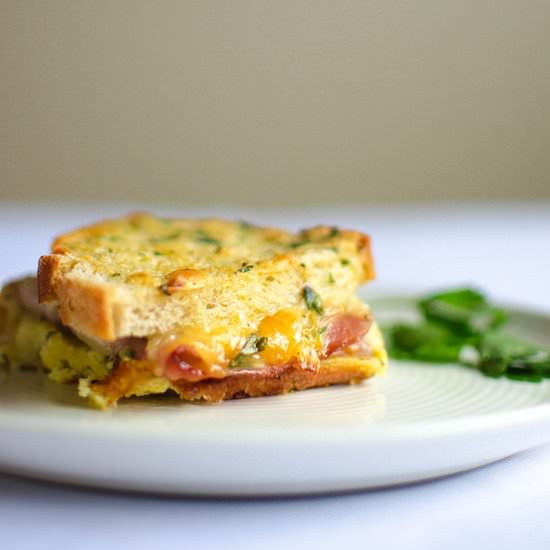 Baked Ham & Cheese Sandwiches - Recipe photo by sprigandflours