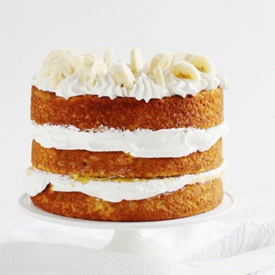 Banana Cake with Fresh Banana Curd - Recipe photo by iambaker