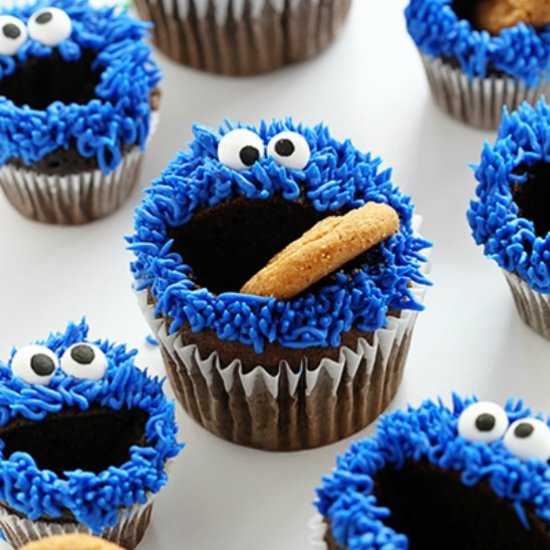 Cookie Monster Cupcakes - Recipe photo by iambaker
