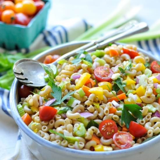 Garden Pasta Salad - Recipe photo by Real Food Whole Life