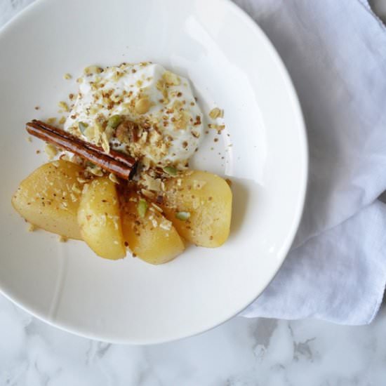 Spiced Pears - Recipe photo by The Gluten Free Table