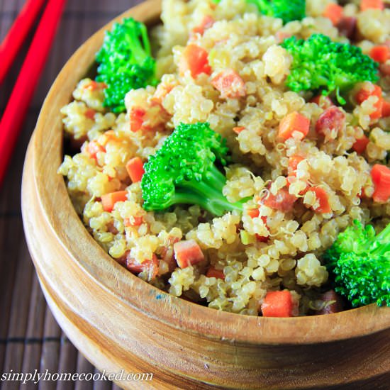 Quinoa Fried Rice - Recipe photo by simplyhomecooked