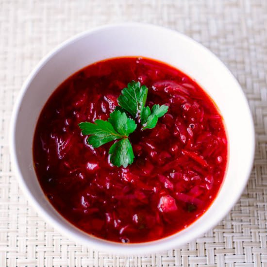 Beet (Red) Borscht Recipe - Recipe photo by Arbuz.com