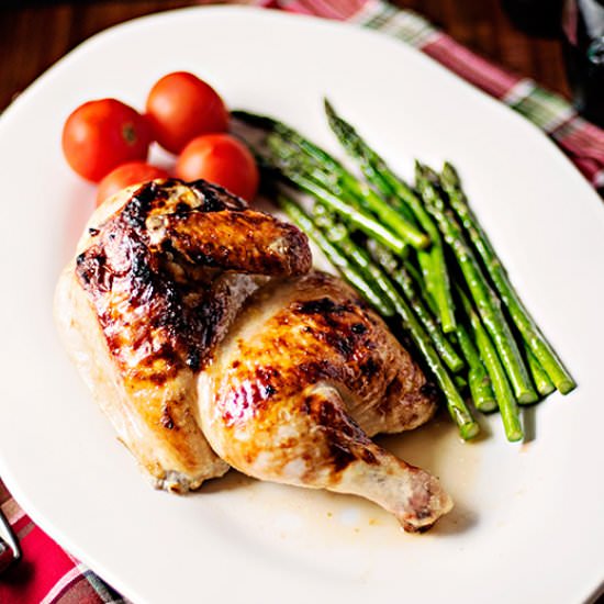Chicken with Rhubarb Butter - Recipe photo by Adore Foods
