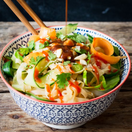 Easy Nutty Noodle Salad - Recipe photo by KitchenSanctuary