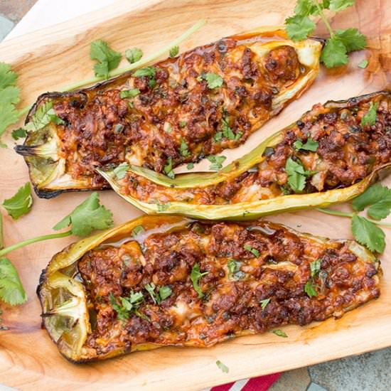Grilled Chorizo and Cheese Stuffed Peppers - Recipe photo by ChiliPepperMadness