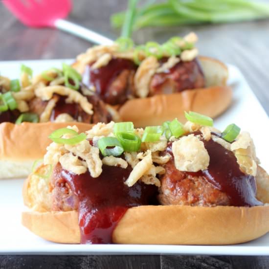 BBQ Meatball Subs - Recipe photo by Whitney Bond