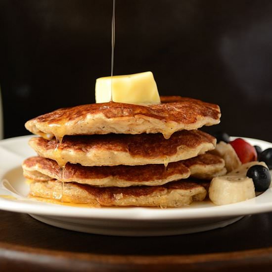 Oatmeal Cottage Cheese Buttermilk Pancakes - Recipe photo by currytrail