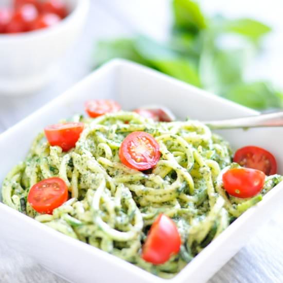 Easy Pesto (Nut-Free & Dairy-Free) - Recipe photo by Real Food Whole Life