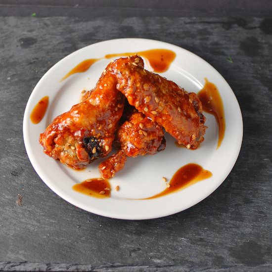 Honey Sesame Chicken Wings - Recipe photo by theunmanlychef