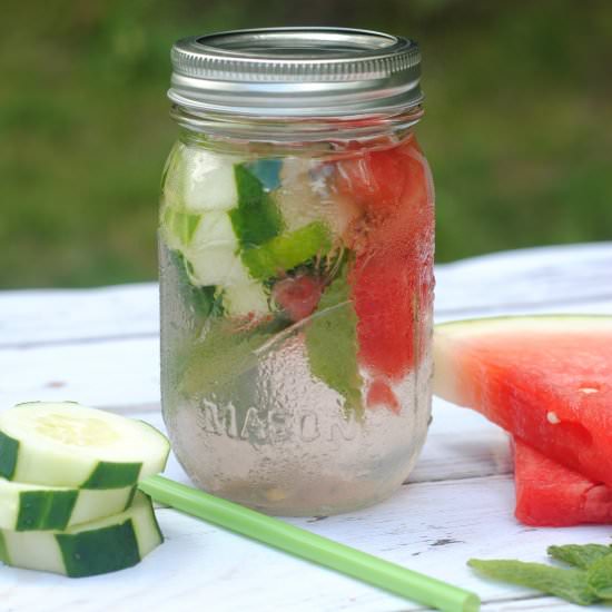 Watermelon & Mint Infused Water - Recipe photo by SheSaved