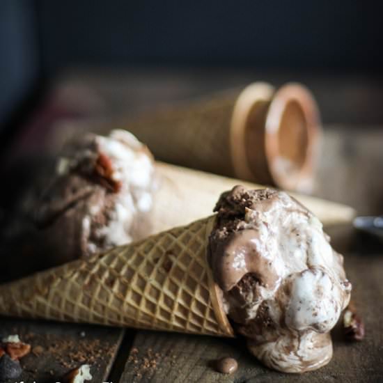 Dairy Free Rocky Road Ice Cream - Recipe photo by ifthespoonfits