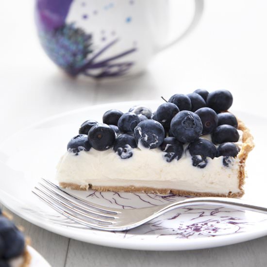 Blueberry Cheesecake Pie - Recipe photo by amummytoo