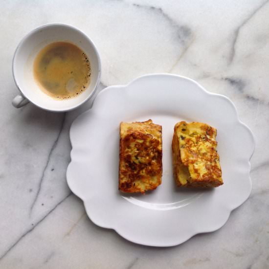 Savory French Toast - Recipe photo by apleasantlittlekitchen