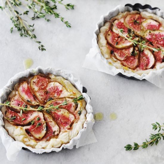 Tartelettes with Figs & Goat Cheese - Recipe photo by 88food
