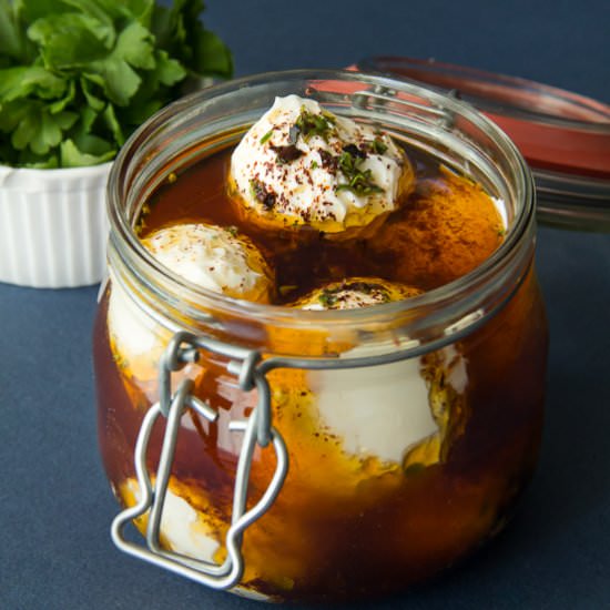 Yogurt Cheese Balls (Labneh) - Recipe photo by thehealthycook