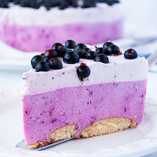 Black Currants Cheesecake - Recipe photo by wwwilovebakepl