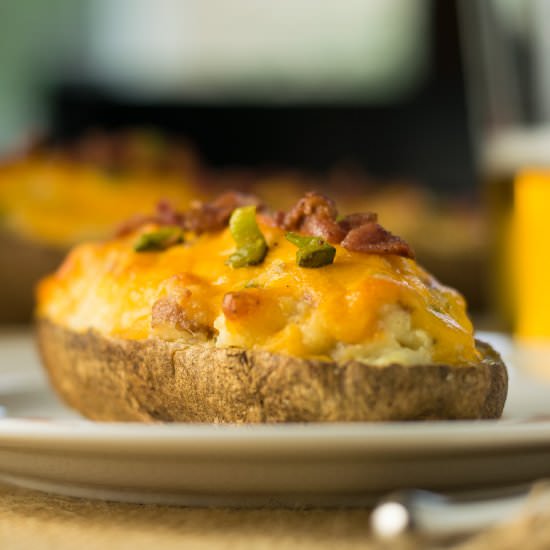 Jalapeno Popper Twice Baked Potato - Recipe photo by Fox Valley Foodie
