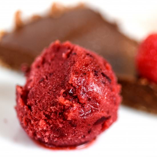 Tart Cherry Sorbet - Recipe photo by gardenfreshfoodie