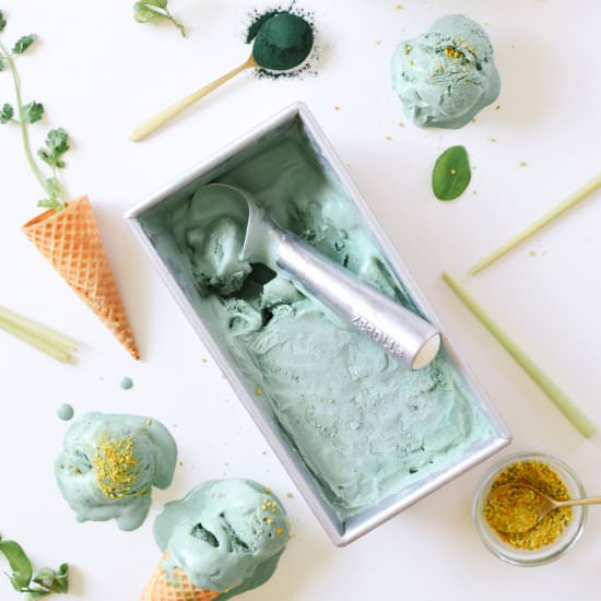 Green Ice Cream! - Recipe photo by kaleandcaramel