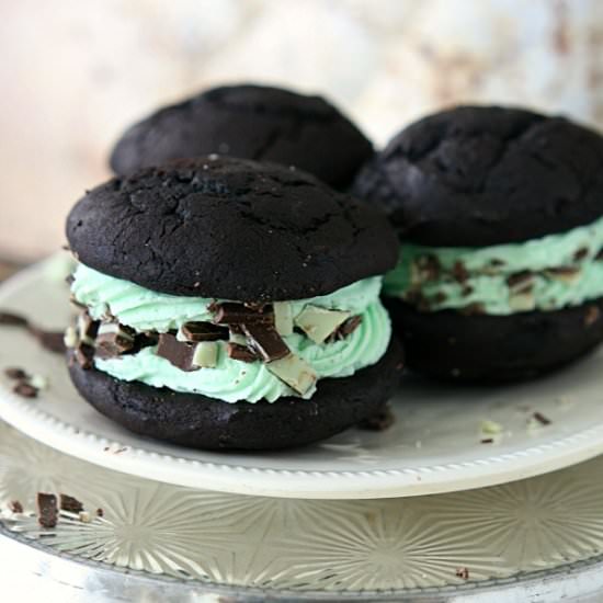 Andes Mint Whoopie Pies - Recipe photo by yummycrumble