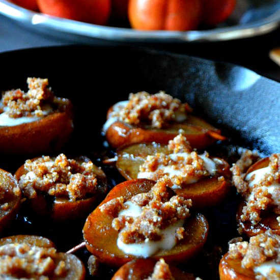 Vegan Chai Roasted Forelle Pears - Recipe photo by Loose Leaf Vegan