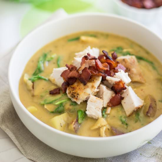 Cauliflower Chicken Soup - Recipe photo by The Healthy Foodie