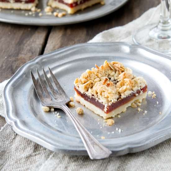 Tropical Guava Bars - Recipe photo by a communal table