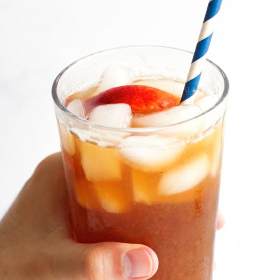 Homemade Peach Iced Tea - Recipe photo by littlespicejar