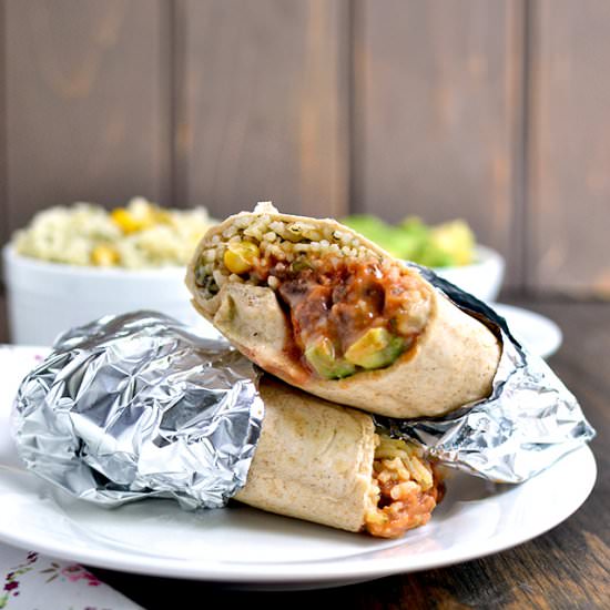 Vegetarian Burrito - Recipe photo by Pavani