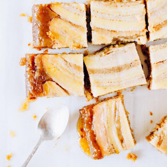 Upside Down Banana Cake - Recipe photo by alexskrebcova