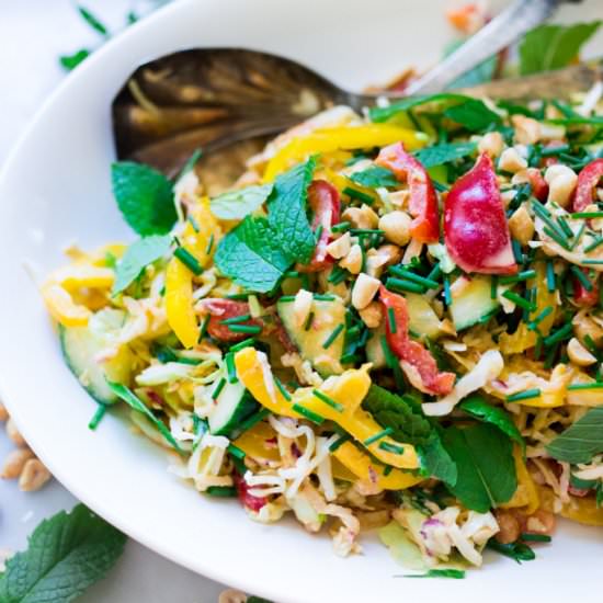 Thai Crunch Salad - Recipe photo by Feasting at Home