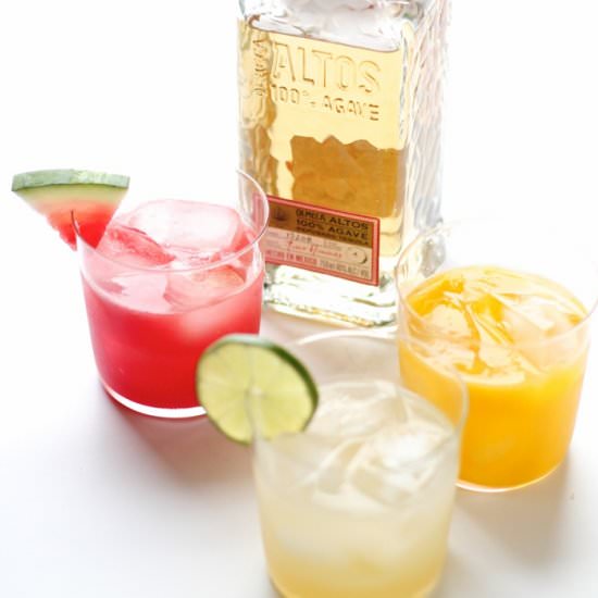 Fresh, Skinny Watermelon Margaritas - Recipe photo by CoordinatelyYours