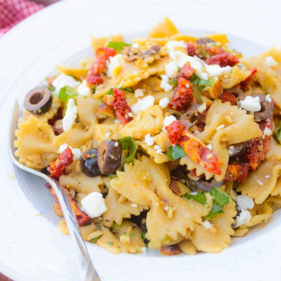 Chicken, Feta & Sun Dried Pasta - Recipe photo by The Nutritious Kitchen