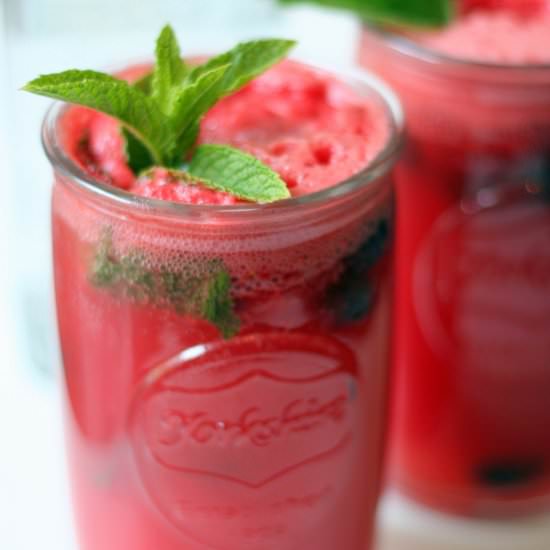 Watermelon Berry Mojito - Recipe photo by blenderhappy