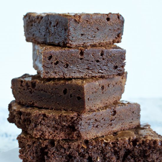 Luscious Scratch Brownies - Recipe photo by homemadefoodjunkie