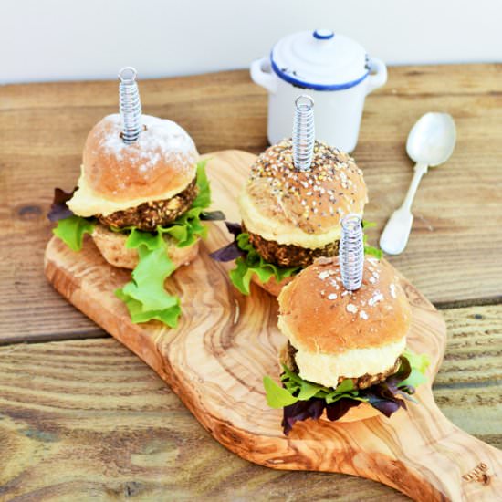 Mushroom and Lentil Sliders (Vegan) - Recipe photo by Jacqueline - Tinned Tomatoes