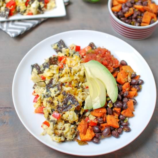 Tex-Mex Migas - Recipe photo by TheLeanGreenBean