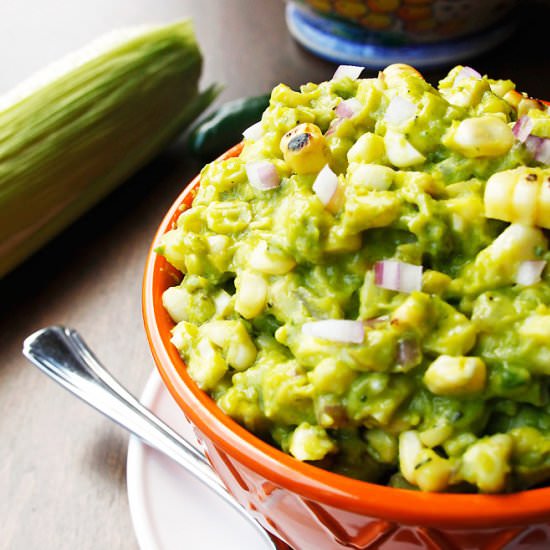 Charred Corn Guacamole - Recipe photo by passthechallah