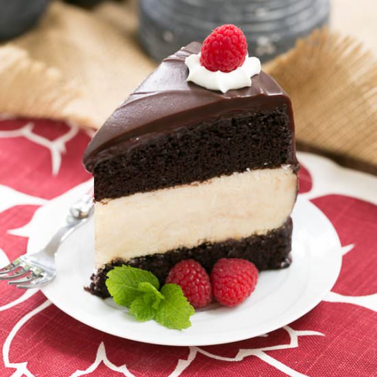 Cheesecake Filled Chocolate Cake - Recipe photo by thatskinnychickcanbake