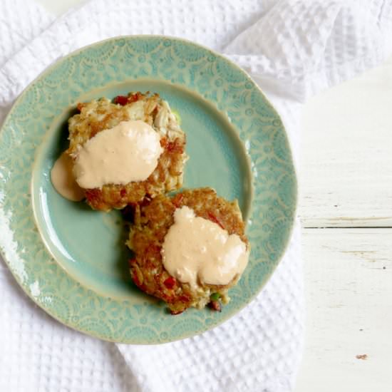Crab Cakes with Spicy Remoulade - Recipe photo by thetoastedpinenut