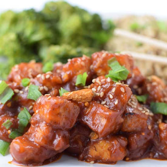General Tso's Tempeh - Recipe photo by breastcancermaven