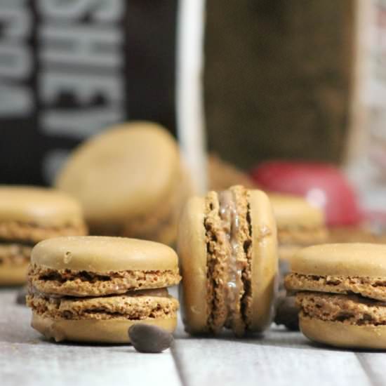 Mocha Macarons - Recipe photo by April Golightly
