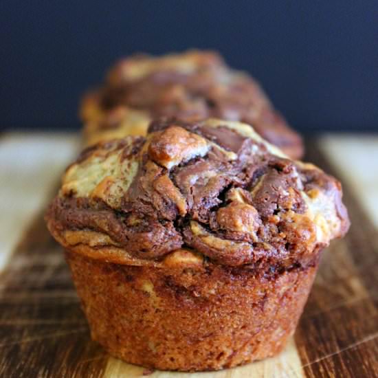 Nutella Oat Muffins - Recipe photo by Abountifullove