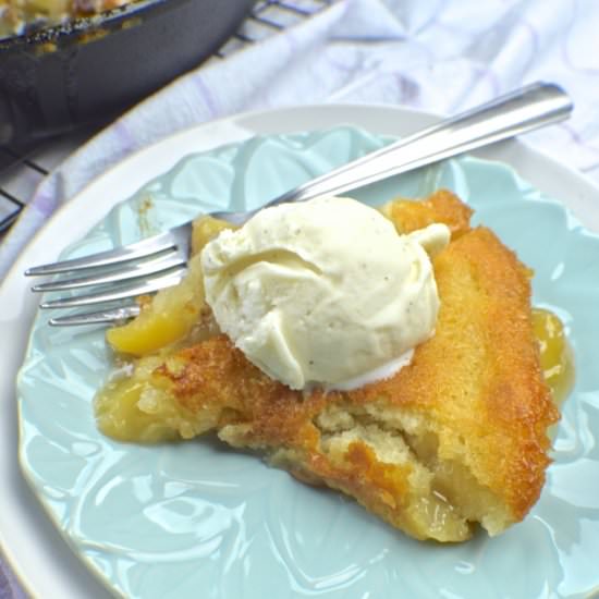 Skillet Peach Cobbler - Recipe photo by revamperate