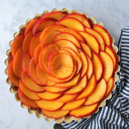 Fresh Peach Tart - Recipe photo by chasetheflavors